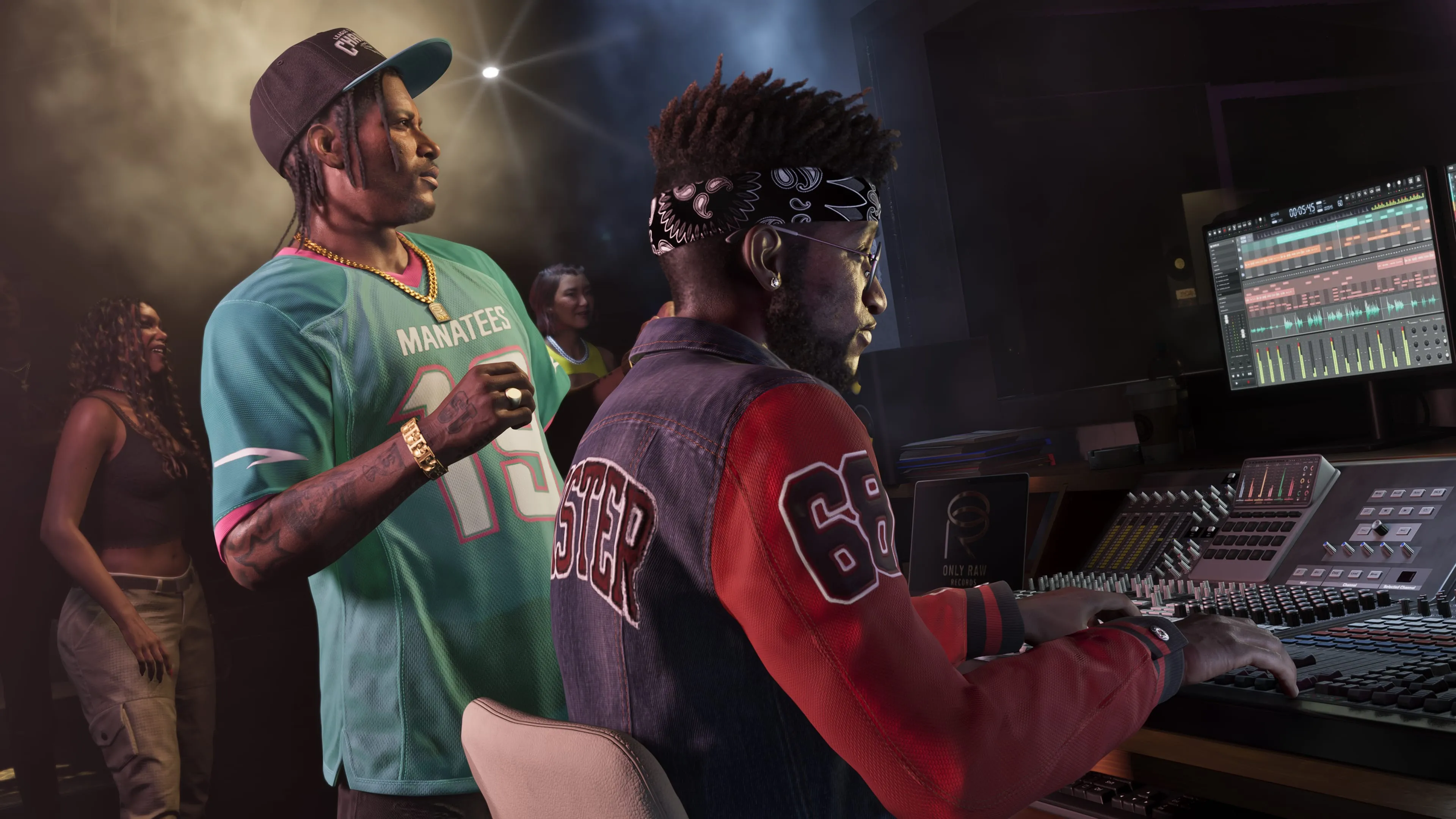 GTA 6 a recording session in a music studio