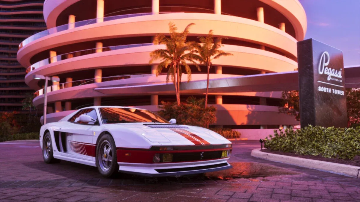 GTA 6 Ultimate Edition ’95 Grotti Cheetah sports car with retro-futuristic livery